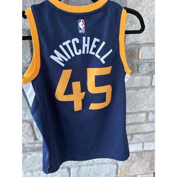 Nike Utah Jazz NBA Children's Jersey Donovan Mitchell Basketball #45 Size Medium - Picture 6 of 8